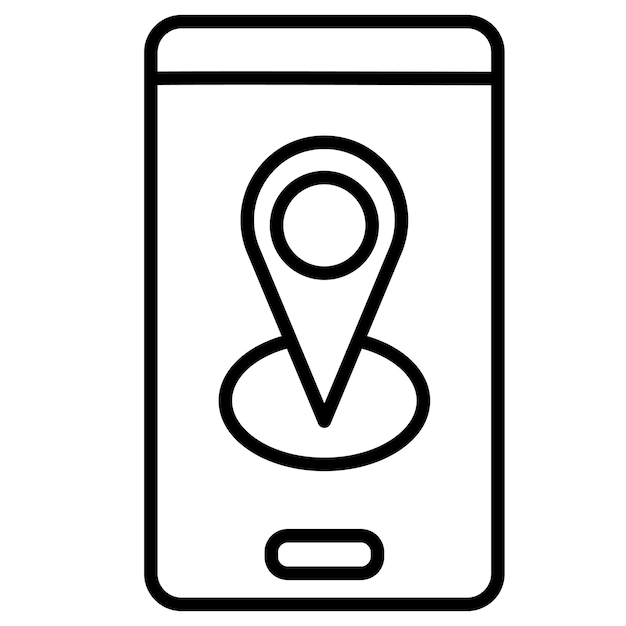 Vectorillustratie van mobiele GPS