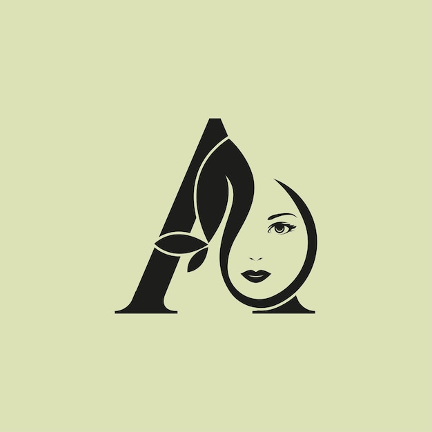 Vectorillustratie van Monogram Beauty logo letter A