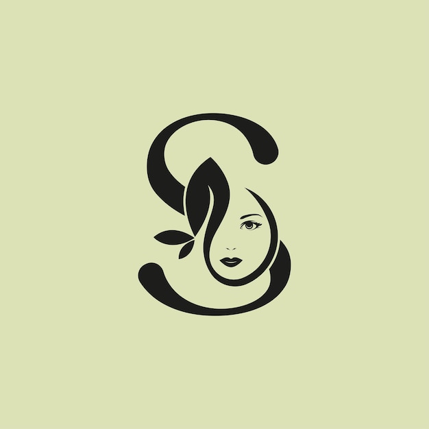 Vectorillustratie van Monogram Beauty logo letter S