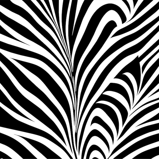 Vectorillustratie van naadloos zebrapatroon
