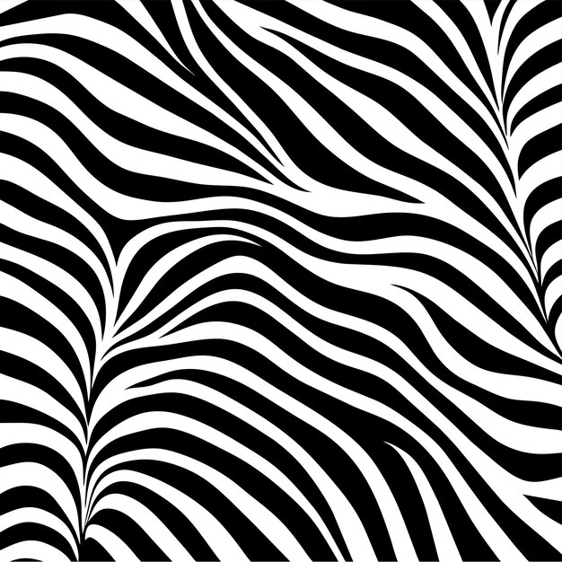 Vectorillustratie van naadloos zebrapatroon