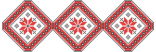 Vectorillustratie van Oekraïens ornament in gestileerde stijl identiteit vyshyvanka borduurwerk