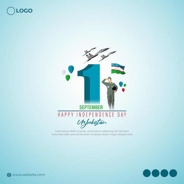 Vectorillustratie van Oezbekistan Independence Day social media story feed-sjabloon