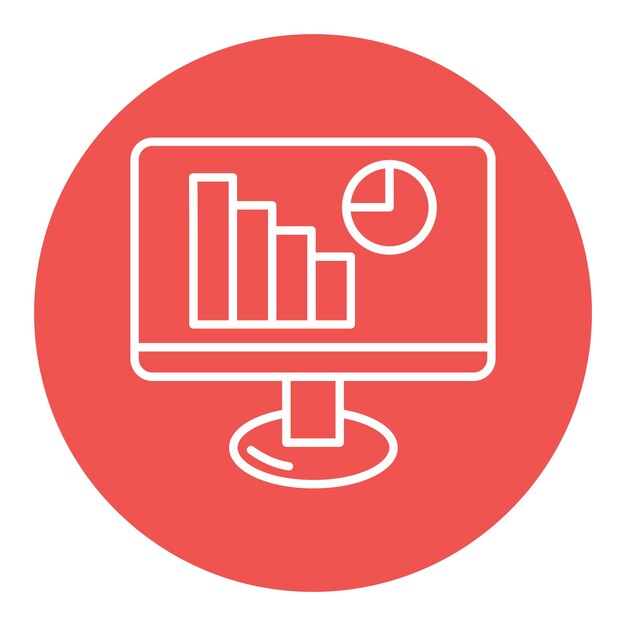 Vectorillustratie van online statistieken