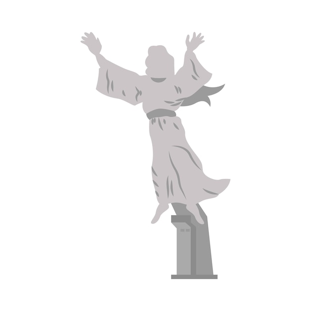 Vectorillustratie van Patung Yesus Memberkati