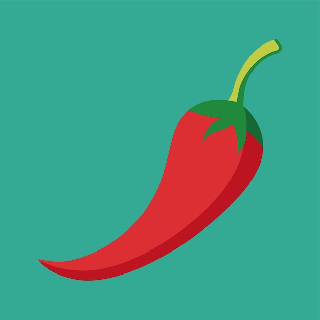Vectorillustratie van pittige rode chili peper