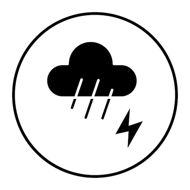 Vector vectorillustratie van regenwolken