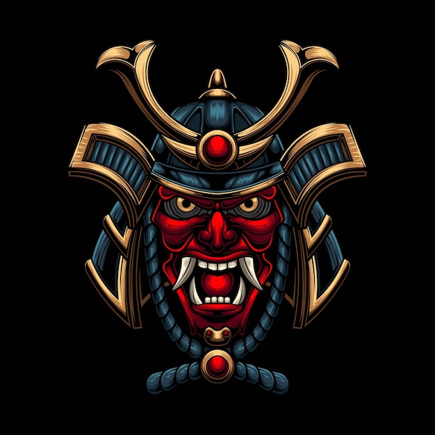 Vectorillustratie van ronin samurai met Japanse stijltekening