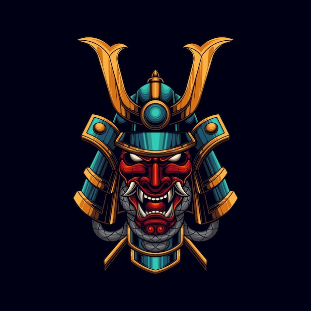 Vectorillustratie van ronin samurai met Japanse stijltekening