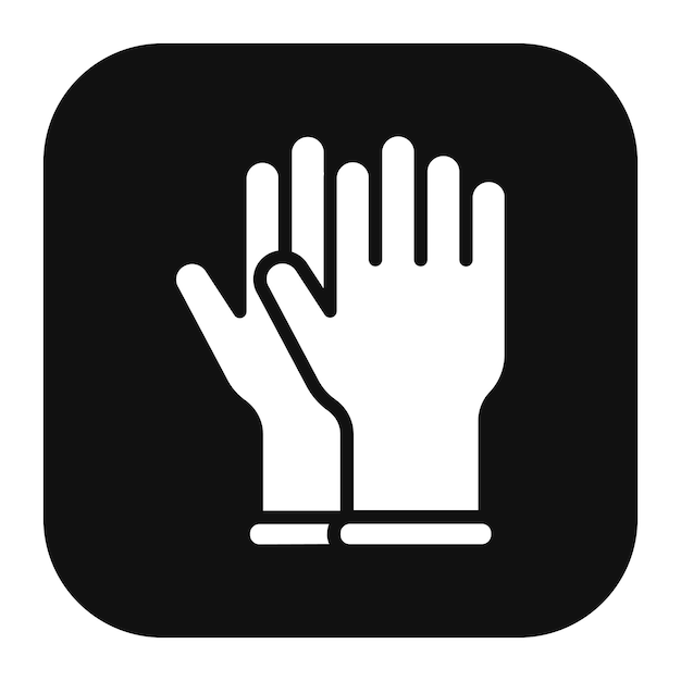 Vectorillustratie van rubberen handschoenen