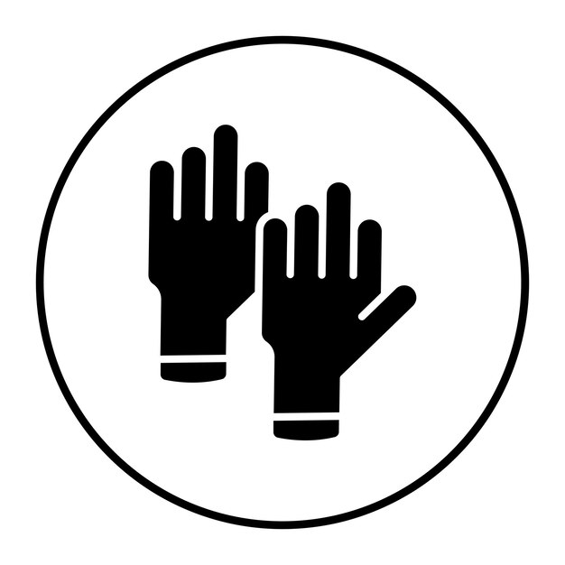 Vectorillustratie van rubberen handschoenen