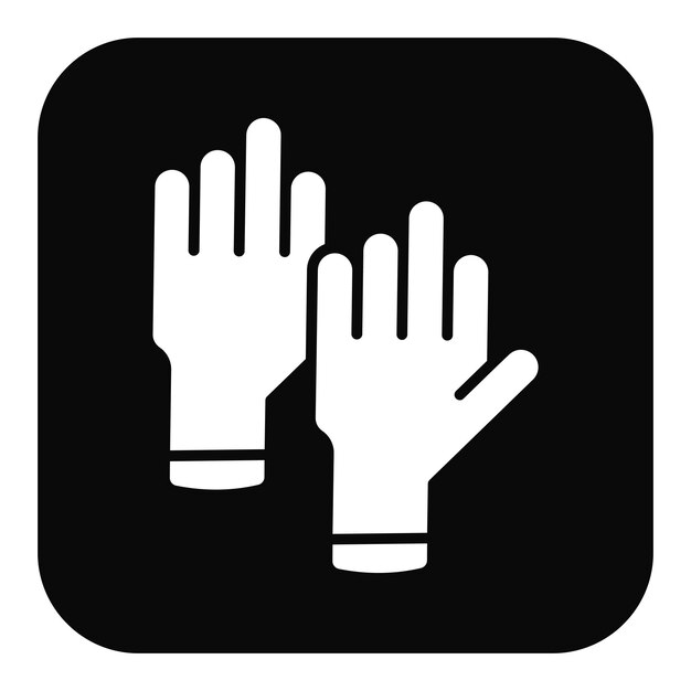 Vectorillustratie van rubberen handschoenen