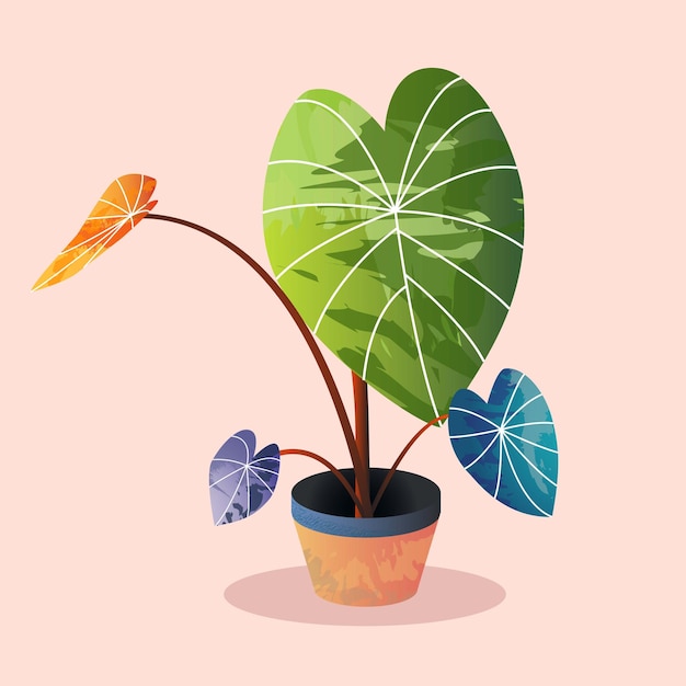 Vector vectorillustratie van sierplanten