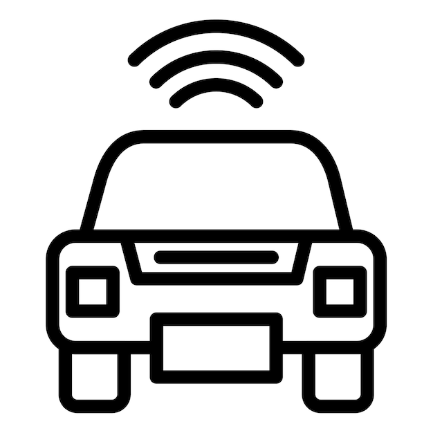 Vectorillustratie van slimme auto's