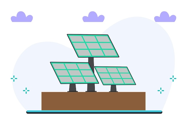 Vectorillustratie van slimme energienetwerken