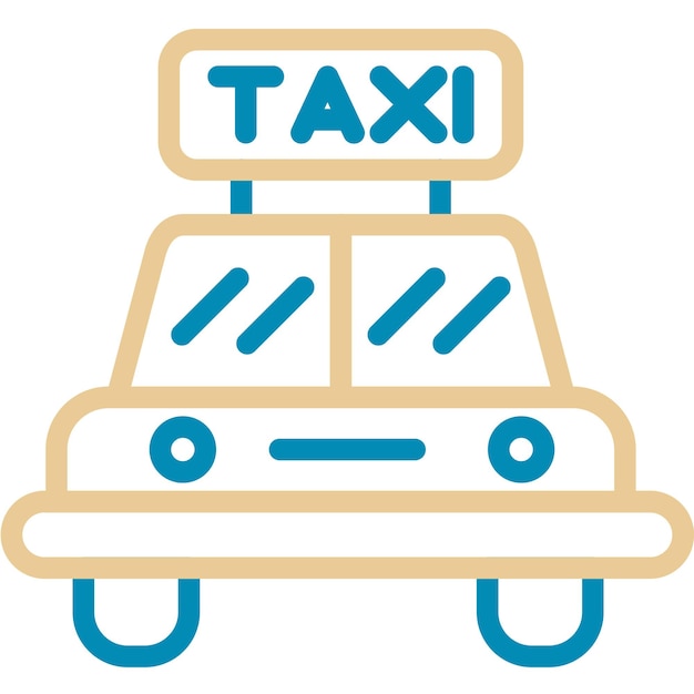 Vector vectorillustratie van taxi's