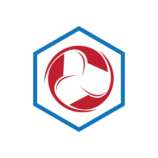 vectorillustratie van volleybal sport logo en symbool ontwerp