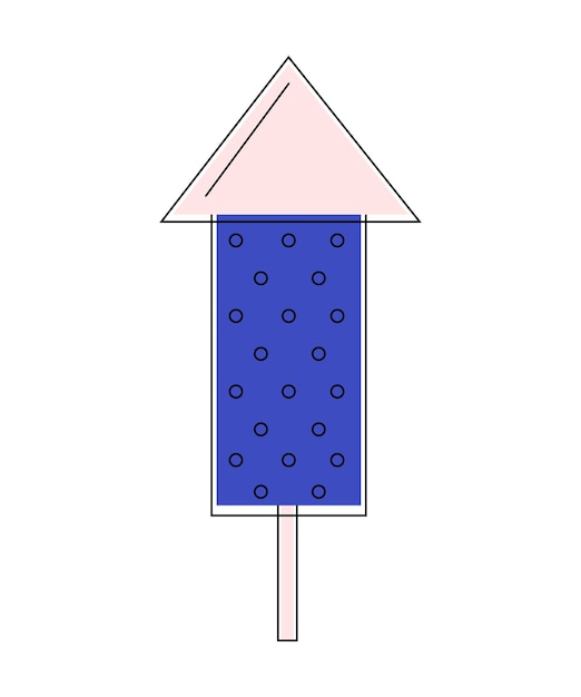 Vectorillustratie van vuurwerk