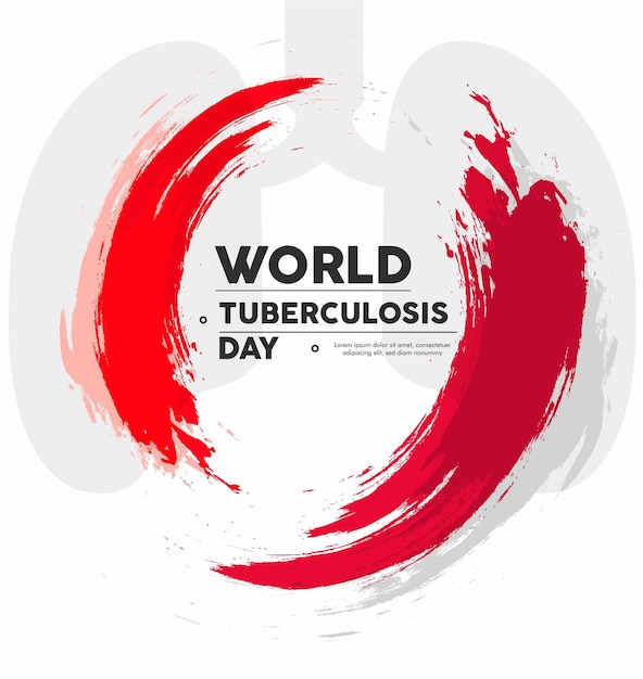 Vectorillustratie van Wereld Tuberculose Dag Poster en Banner Achtergrond