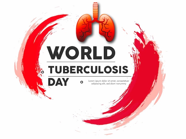 Vectorillustratie van Wereld Tuberculose Dag Poster en Banner Achtergrond