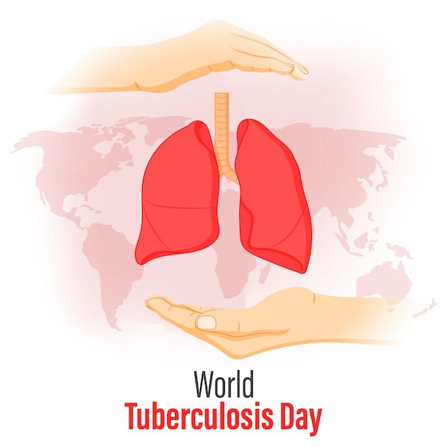 Vectorillustratie van wereld tuberculose dag