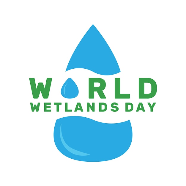 Vectorillustratie van Wereld Wetlands Dag