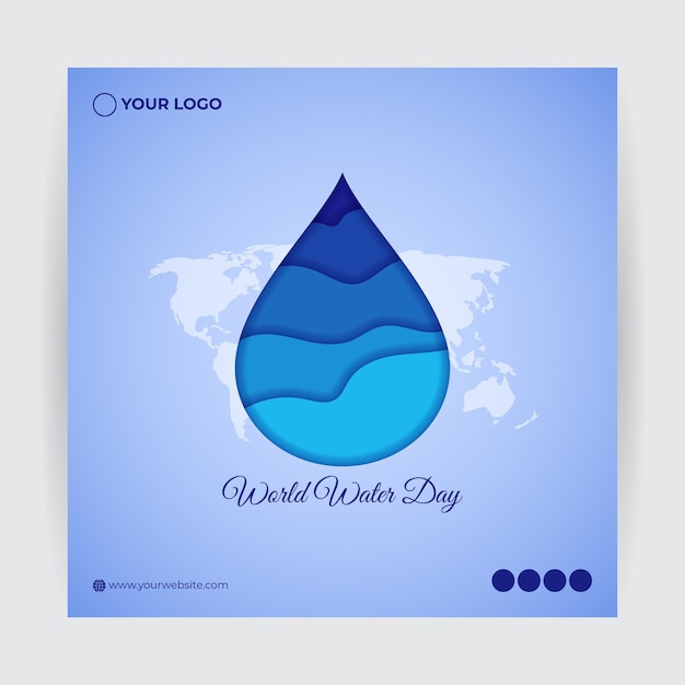 Vectorillustratie van Wereldwaterdag