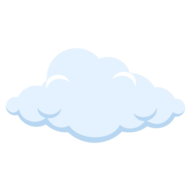 Vector vectorillustratie van wolken