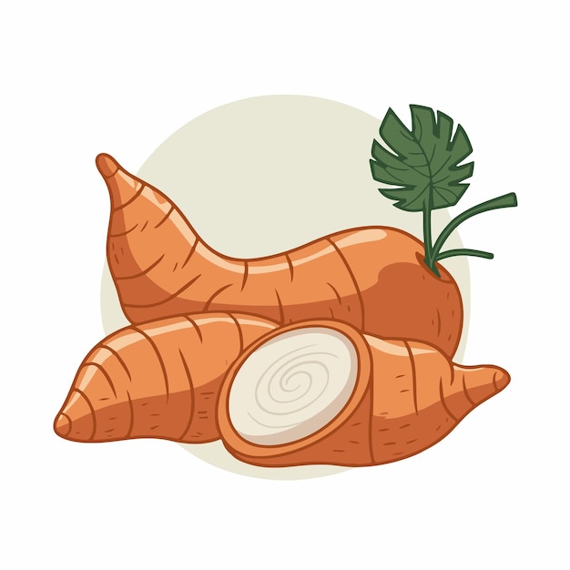 Vectorillustratie van zoete aardappelen