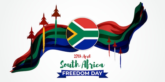 Vectorillustratie van Zuid-Afrika Vrijheidsdag