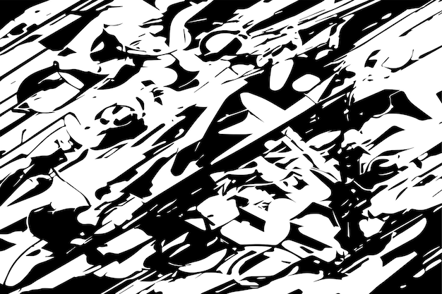 vectorillustratie van zwarte abstracte textuur op witte achtergrond