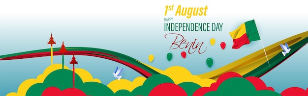 Vectorillustratie voor Benin Independence Day