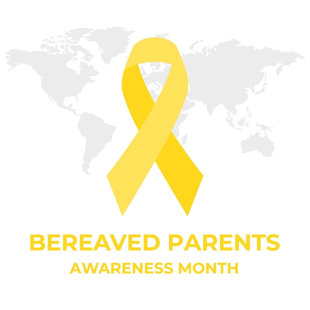 Vectorillustratie voor Bereaved Parents Awareness Month in juli