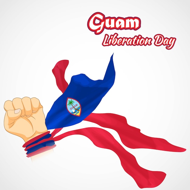 Vectorillustratie voor de bevrijdingsdag van Guam