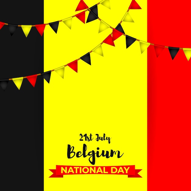 Vectorillustratie voor de nationale feestdag van België