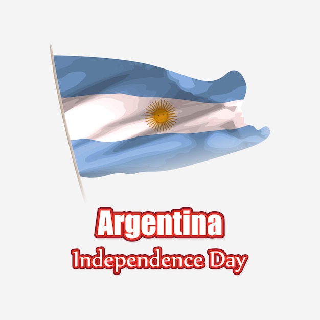 Vectorillustratie voor de onafhankelijkheidsdag van Argentinië