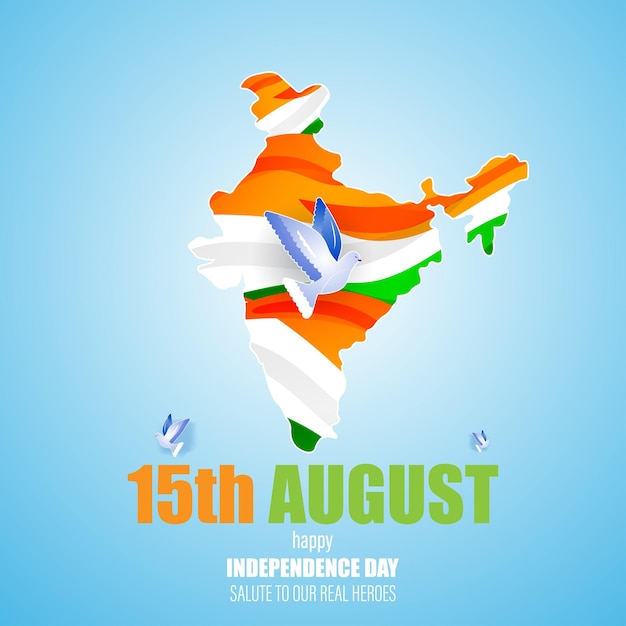 Vectorillustratie voor de onafhankelijkheidsdag van India