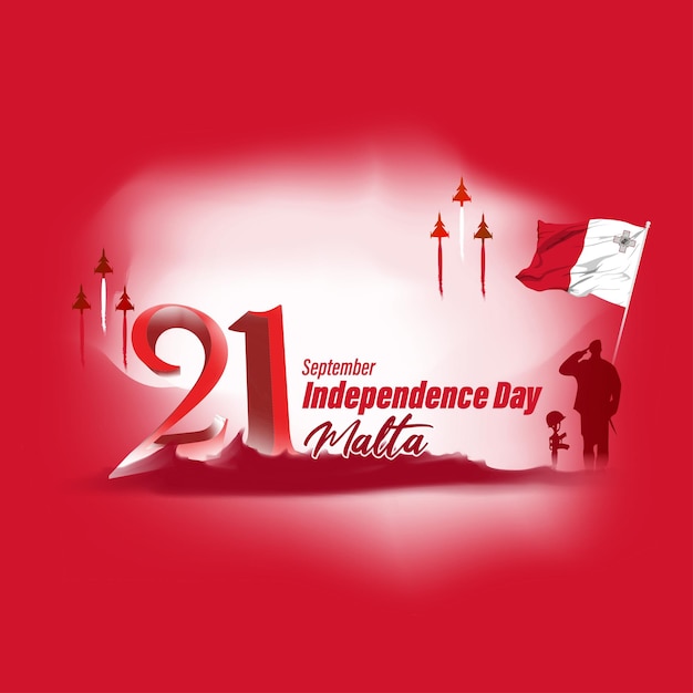 Vectorillustratie voor de onafhankelijkheidsdag van malta