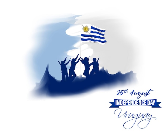 Vectorillustratie voor de Onafhankelijkheidsdag van Uruguay