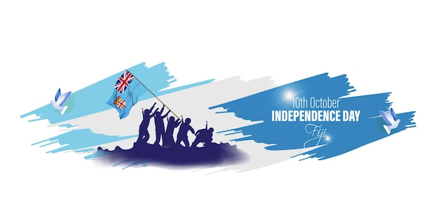 Vectorillustratie voor fiji-onafhankelijkheidsdag.