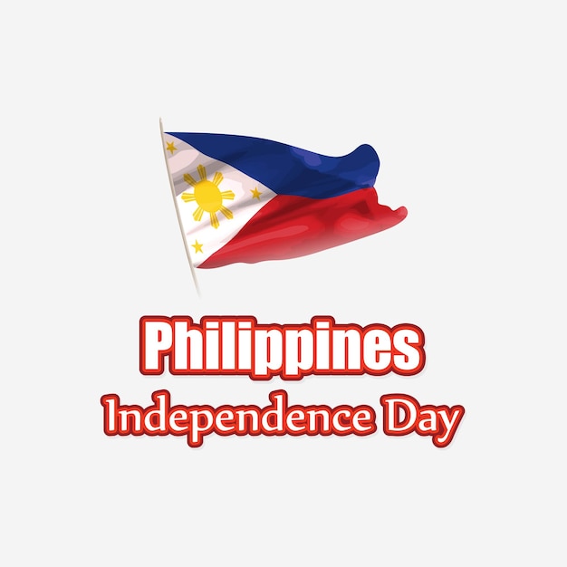 Vectorillustratie voor gelukkige onafhankelijkheidsdag Filipijnen