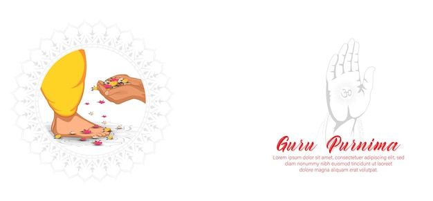 vectorillustratie voor Guru Purnima Celebration