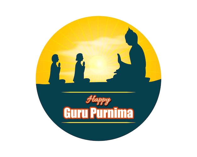 Vectorillustratie voor Guru Purnima-festivalgroet