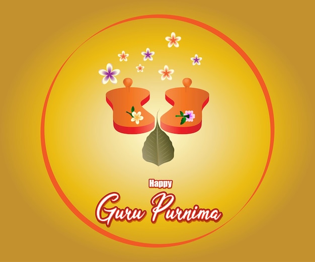 Vectorillustratie voor guru purnima-festivalgroet