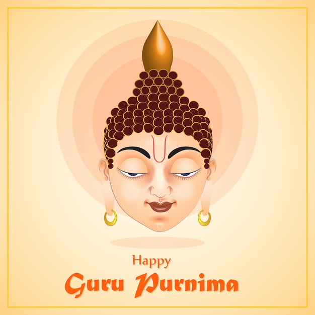 Vectorillustratie voor Guru Purnima-festivalgroet