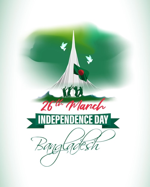 Vectorillustratie voor Happy Bangladesh Independence Day