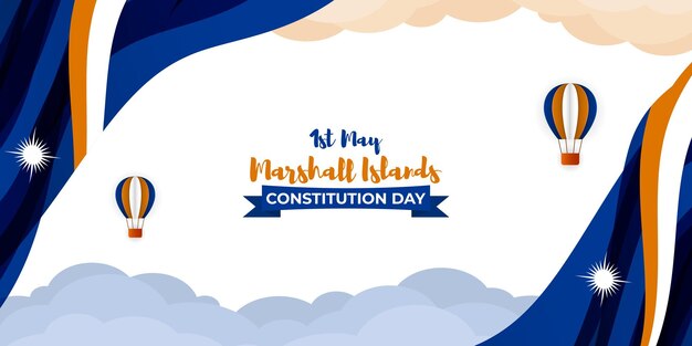 Vectorillustratie voor Happy Constitution Day Marshall Islands