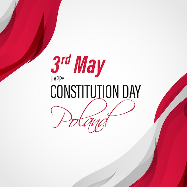 Vectorillustratie voor Happy Constitutionele Dag Polen