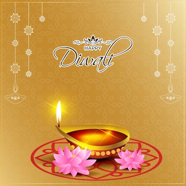 Vectorillustratie voor Happy Diwali-begroeting