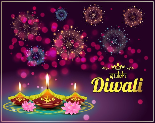 Vectorillustratie voor Happy Diwali-begroeting